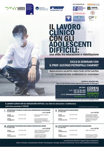 il lavoro clinico con gli adolescenti difficili